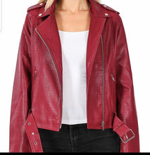 Load image into Gallery viewer, Biker Chic DK Red Jacket
