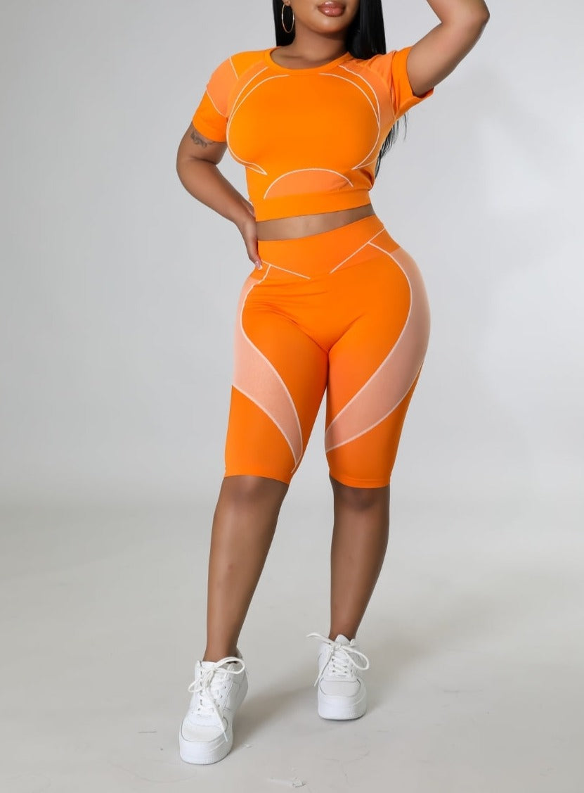 Sunkiss Short set(orange)