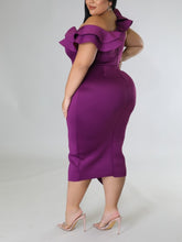 Load image into Gallery viewer, Plum-Elegance Dress
