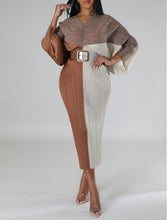 Load image into Gallery viewer, Royalty Dress brown taupe multi
